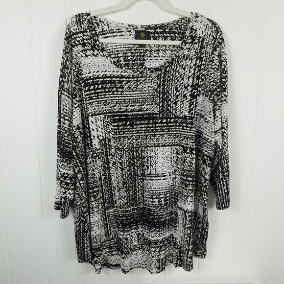 JM Collection Womens Blouse Plus Size 2X - Picture 1 of 12